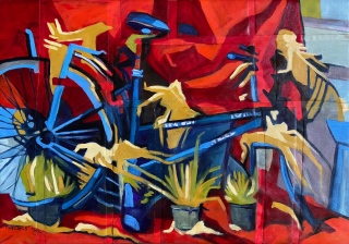 Le vieux vélo 1 - Abstractions récupérations