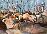 Rochers et bouleaux - Fontainebleau